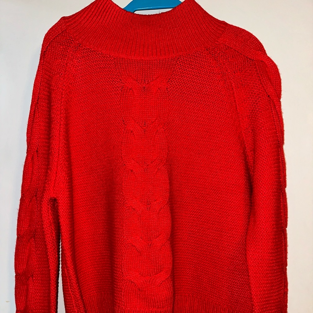 Red Knitted Sweater